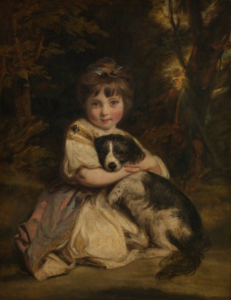 Miss Jane Bowles  by Sir Joshua Reynolds - Hand-Painted Oil Painting Reproduction