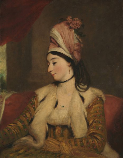 Mrs. George Baldwin  by Sir Joshua Reynolds - Hand-Painted Oil Painting Reproduction
