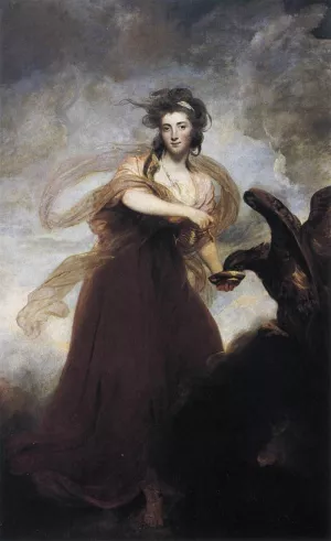 Mrs. Musters as Hebe by Sir Joshua Reynolds - Oil Painting Reproduction