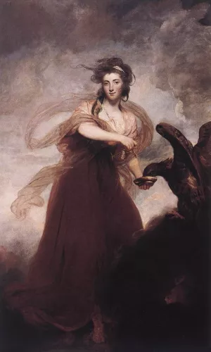Mrs Musters as Hebe by Sir Joshua Reynolds - Oil Painting Reproduction