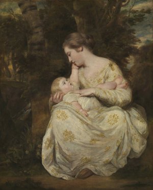 Mrs Susanna Hoare and Child by Sir Joshua Reynolds Oil Painting