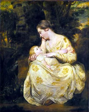 Mrs. Susanna Hoare and Child by Sir Joshua Reynolds Oil Painting
