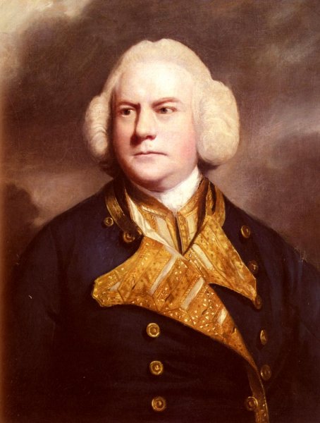 Main Product Photo of Portrait Of Admiral Thomas Cotes 1712 - 1767 Painting by Sir Joshua Reynolds