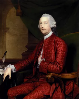 Portrait Of John Simpson, Of Bradley Hall, Northumberland 1710-1786 by Sir Joshua Reynolds - Oil Painting Reproduction