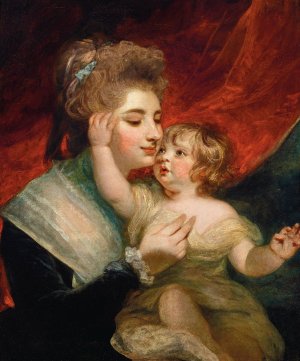 Portrait of Lady Dashwood by Sir Joshua Reynolds Oil Painting