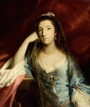 Portrait of Lady Fortescue, Anne Campbell by Sir Joshua Reynolds Oil Painting