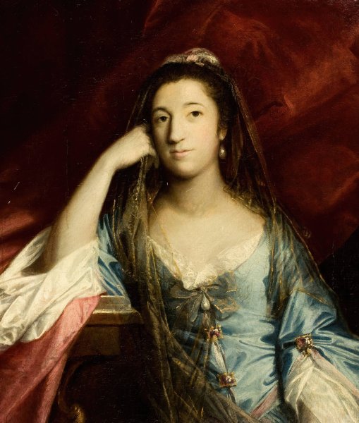 Portrait of Lady Fortescue, Anne Campbell  by Sir Joshua Reynolds - Hand-Painted Oil Painting Reproduction