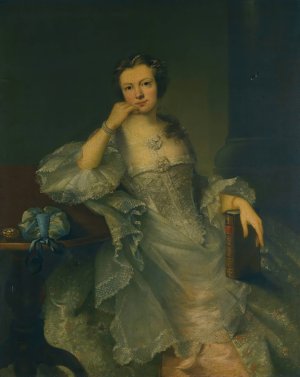Portrait Of Miss Bullock Oil painting by Sir Joshua Reynolds