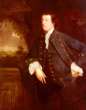 Portrait Of Sir William Lowther, 3rd BT. 1727 - 1756 by Sir Joshua Reynolds Oil Painting
