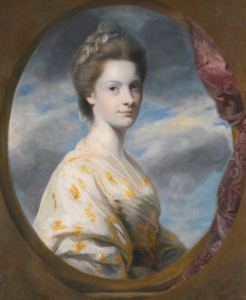 Portrait Of Sophia, Mrs Edward Southwell, Later Lady De Clifford  by Sir Joshua Reynolds - Hand-Painted Oil Painting Reproduction