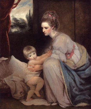 Portrait Of The Hon. Mrs. William Beresford Oil painting by Sir Joshua Reynolds
