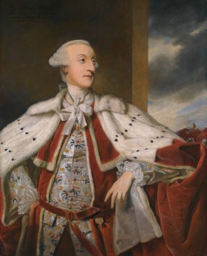 Portrait of Thomas Bruce Brudenell- Bruce, Later 1st Earl of Ailesbury by Sir Joshua Reynolds Oil Painting