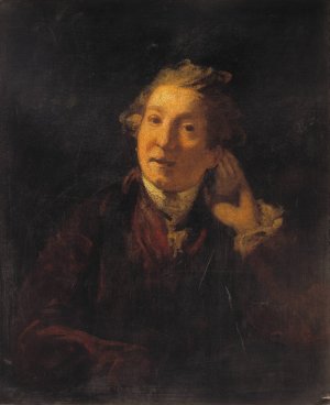 Self Portrait of the Artist as a Deaf Man by Sir Joshua Reynolds Oil Painting