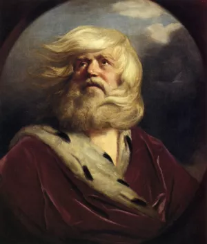 Study for King Lear by Sir Joshua Reynolds - Oil Painting Reproduction