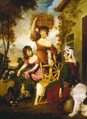 The Cottagers by Sir Joshua Reynolds Oil Painting