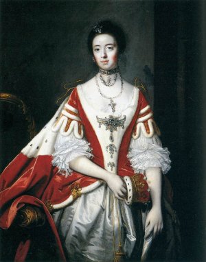 The Countess of Dartmouth Oil painting by Sir Joshua Reynolds