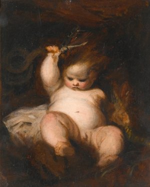 The Infant Hercules by Sir Joshua Reynolds Oil Painting