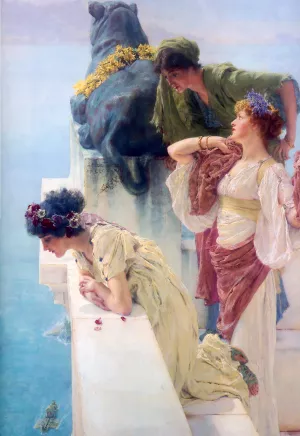 A Coign of Vantage painting by Sir Lawrence Alma-Tadema