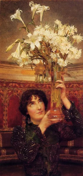 A Flag of Truce Oil painting by Sir Lawrence Alma-Tadema