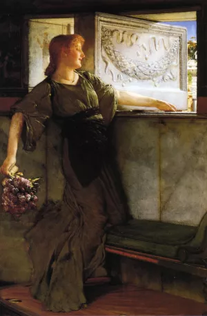 A Love Missle by Sir Lawrence Alma-Tadema Oil Painting