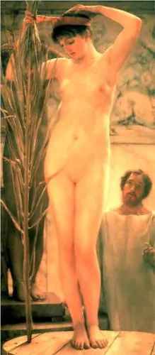 A Sculptor's Model (also known as Venus Esquilina) by Sir Lawrence Alma-Tadema Oil Painting