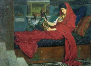 Agrippina with the Ashes of Germanicus by Sir Lawrence Alma-Tadema - Oil Painting Reproduction