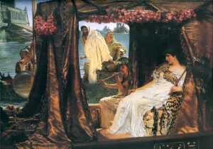 Antony and Cleopatra by Sir Lawrence Alma-Tadema - Oil Painting Reproduction