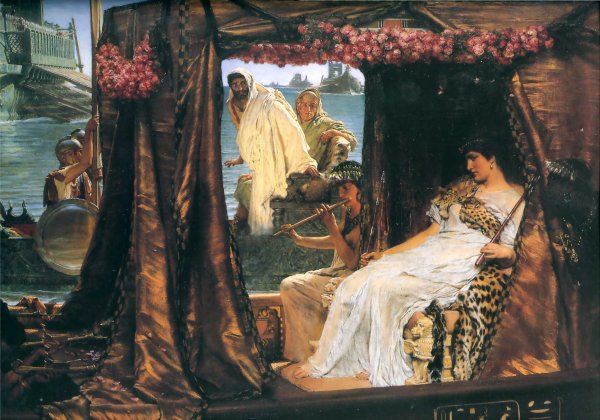 Main Product Photo of Antony and Cleopatra Painting by Sir Lawrence Alma-Tadema
