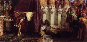 Ave, Caesar! Io, Saturnalia! by Sir Lawrence Alma-Tadema Oil Painting