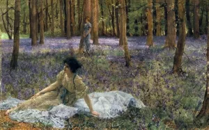 Bluebells by Sir Lawrence Alma-Tadema - Oil Painting Reproduction