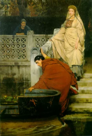 Boating painting by Sir Lawrence Alma-Tadema