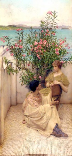 Main Product Photo of Courtship Painting by Sir Lawrence Alma-Tadema