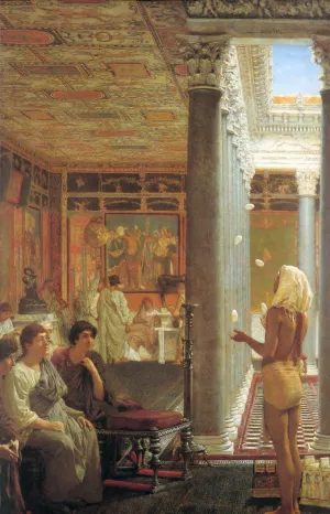 Egyptian Juggler by Sir Lawrence Alma-Tadema Oil Painting