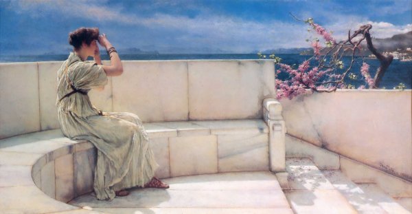 Main Product Photo of Expectations Painting by Sir Lawrence Alma-Tadema