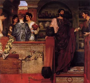 Hadrian Visiting a Romano-British Pottery by Sir Lawrence Alma-Tadema - Oil Painting Reproduction