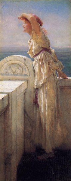 Hopeful Oil painting by Sir Lawrence Alma-Tadema
