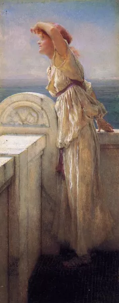 Hopeful by Sir Lawrence Alma-Tadema - Oil Painting Reproduction