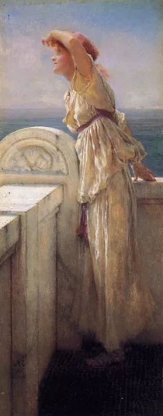 Hopeful Oil painting by Sir Lawrence Alma-Tadema