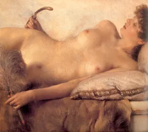 In the Tepidarium Detail by Sir Lawrence Alma-Tadema - Oil Painting Reproduction