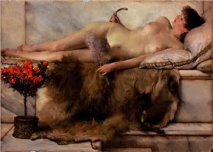 In the Tepidarium by Sir Lawrence Alma-Tadema Oil Painting