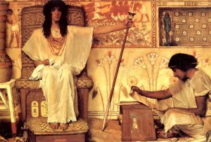 Joseph - Overseer of the Pharoah's Granaries Oil painting by Sir Lawrence Alma-Tadema
