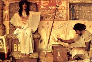 Joseph - Overseer of the Pharoah's Granaries painting by Sir Lawrence Alma-Tadema