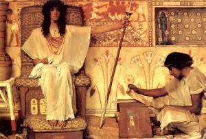 Joseph - Overseer of the Pharoah's Granaries Oil painting by Sir Lawrence Alma-Tadema