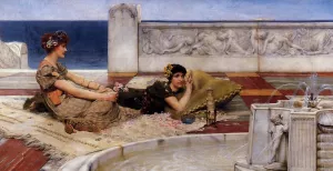 Loves Votaries by Sir Lawrence Alma-Tadema Oil Painting