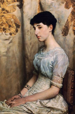 Miss Alice Lewis Oil painting by Sir Lawrence Alma-Tadema