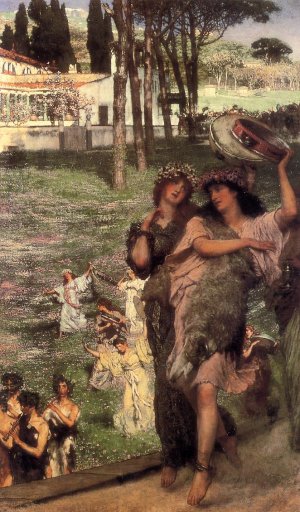 On the Road to the Temple of Ceres Oil painting by Sir Lawrence Alma-Tadema