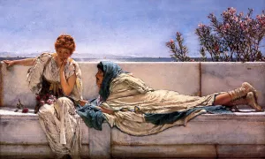Pleading by Sir Lawrence Alma-Tadema - Oil Painting Reproduction
