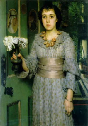 Portrait of Anna Alma-Tadema by Sir Lawrence Alma-Tadema Oil Painting