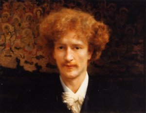 Portrait of Ignacy Jan Paderewski by Sir Lawrence Alma-Tadema Oil Painting