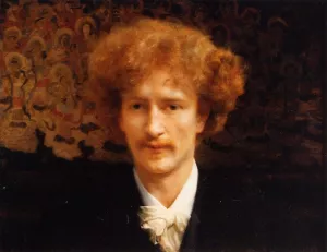 Portrait of Ignacy Jan Paderewski Oil painting by Sir Lawrence Alma-Tadema